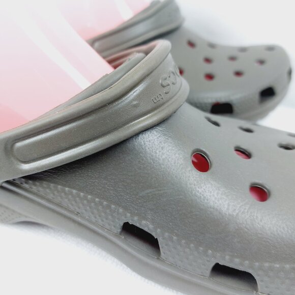 Crocs Men\'s Olive Green Classic Adjustable Crosslite Slip-On Casual Clogs Sz 8 main image 9